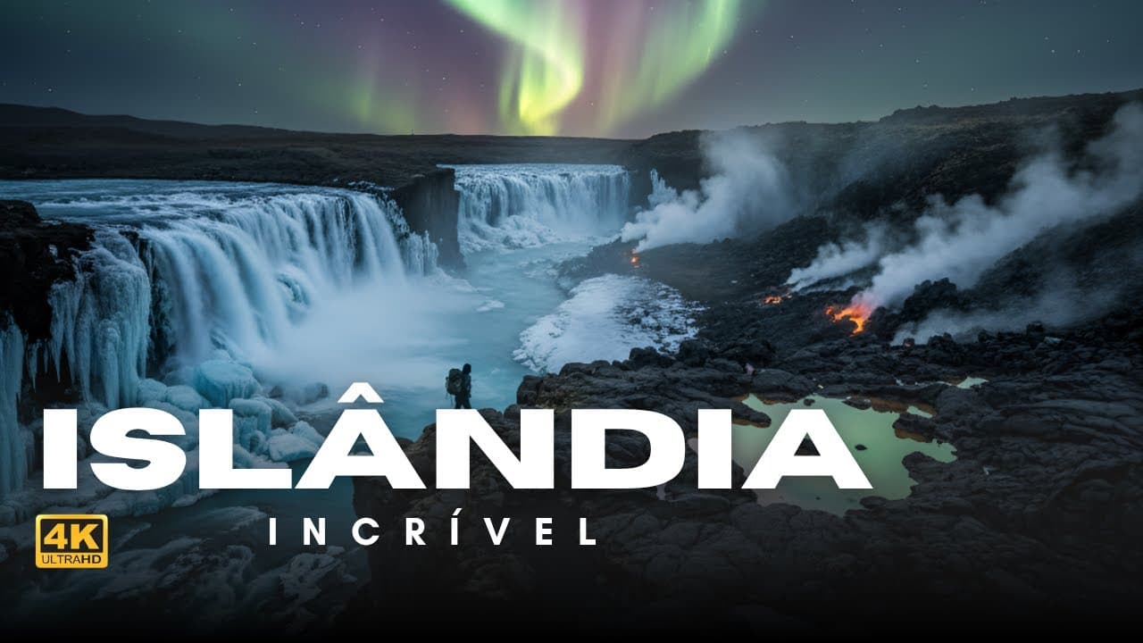 Islândia 4k O País do Fogo e do Gelo, Aurora Boreal | Documentário Raízes Globais Docs